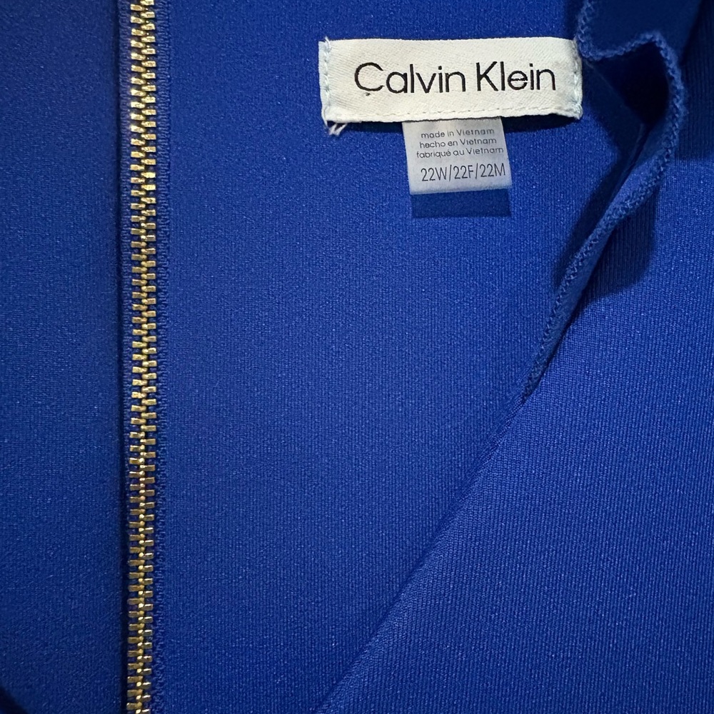 Blue Sleeveless Dress - Picture 3 of 3